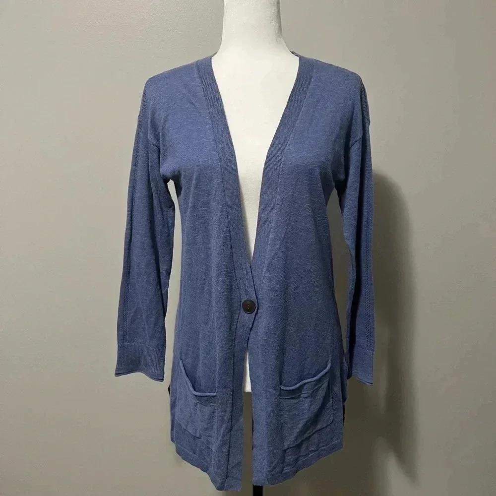 White Stuff Longline Knit Long Sleeve Cardigan